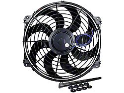 Allstar Performance Curved Blade Electric Fan; 16-Inch (Universal; Some Adaptation May Be Required)