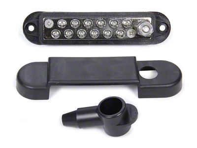 Allstar Performance Electrical Terminal Block; 12-Wire; Black (Universal; Some Adaptation May Be Required)