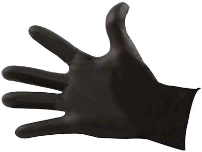 Allstar Performance Black Nitrile Gloves; XL; 100-Count