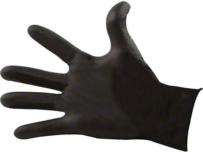 Allstar Performance Black Nitrile Gloves; XXL; 100-Count