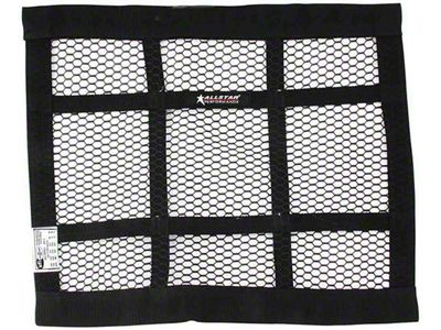 Allstar Performance Mesh Style SFI Window Net; 22x18-Inch; Black (Universal; Some Adaptation May Be Required)