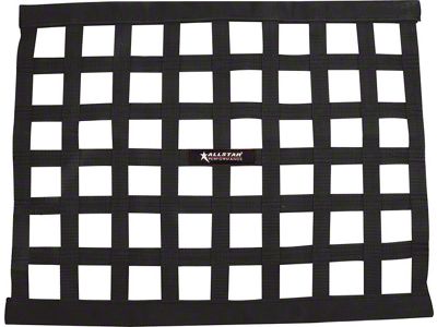Allstar Performance Ribbon Style Window Net; 18x24-Inch; Black (Universal; Some Adaptation May Be Required)