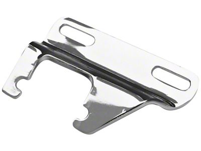 Alt. Bracket; Fits SB Chevys Thru '68; Side Mount with Headers; Chrome; Steel