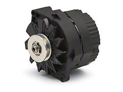Alternator; 120 AMP; GM 1-Wire Style; V-Belt Pulley; Black Crinkle; 100% New