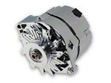 Alternator; 140 AMP; GM 1 Wire Style; Machined Pulley; Chrome Finish; 100% New