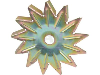 Alternator Fan - 13 Blade - Gold Zinc Dichromate - To 10-1-69