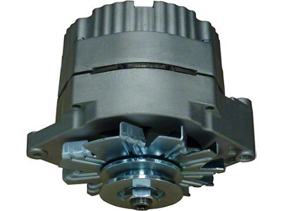 Alternator; GM 73-86 w/ Internal Reg; Machined Pulley; Natural Finish; 100% New