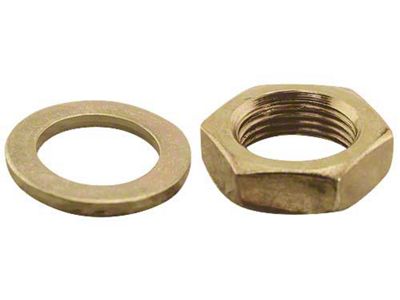 Alternator Nut & Lock Washer - Correct Gold Zinc DichromateFinish