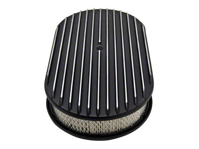 Aluminum Black 15'' Air Cleaner Paper Filter, Full Finned