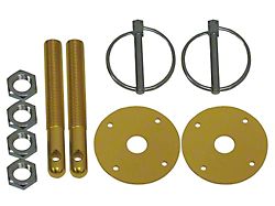 Aluminum Hood Pin Kit, Gold