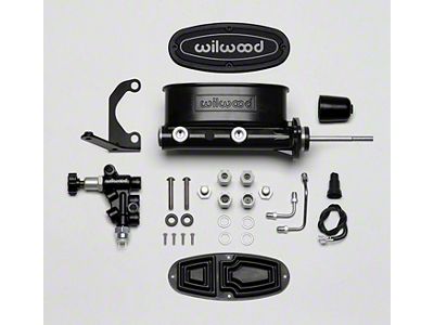 Aluminum Master Cylinder Tandem Kit with Bracket and Valve