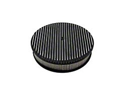 Aluminum Round Air Cleaner Paper Filter, Black, 14