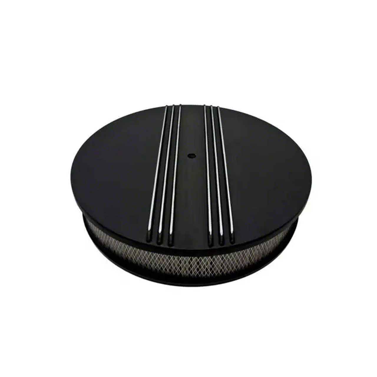 Ecklers Aluminum Round Air Cleaner Paper Filter, Black, 14