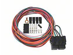 Single Electric Cooling Fan Dual Relay Kit; 40 Amp (Universal; Some Adaptation May Be Required)