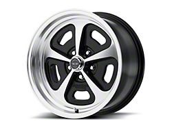 American Racing 500 Mono Black Wheel W/ Machine, 15X7