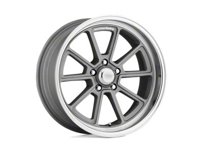 American Racing Draft Vintage Silver with Diamond Cut Lip Wheel; 20x8.5; 6mm Offset (67-69 Camaro)