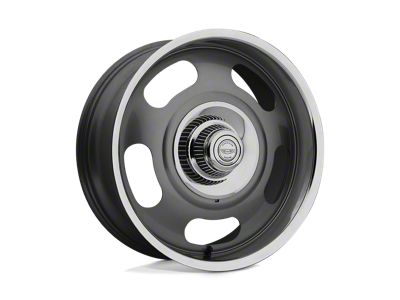 American Racing VN506 Mag Gray Center with Polished Lip Wheel; 17x9; 0mm Offset (67-69 Camaro)