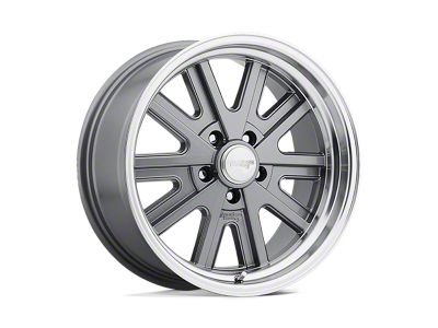 American Racing 427 Mono Cast Mag Gray Machined Wheel; 15x8; 0mm Offset (63-67 Corvette C2)