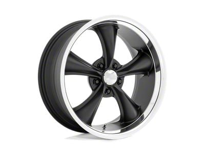 American Racing Boss TT Textured Black with Diamond Cut Lip Wheel; 20x8.5; 2mm Offset (63-67 Corvette C2)