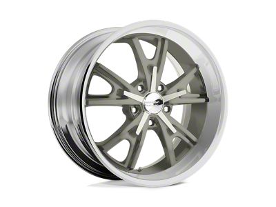 American Racing Daytona Mag Gray Center with Machined Lip Wheel; 20x8.5; 5mm Offset (63-67 Corvette C2)