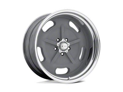 American Racing Salt Flat Mag Gray Center with Polished Barrel Wheel; 18x8; 1mm Offset (63-67 Corvette C2)