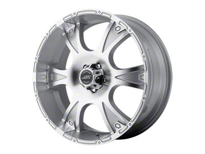 American Racing Dagger Silver Machined Wheel; 17x8; 12mm Offset (64-73 Mustang)