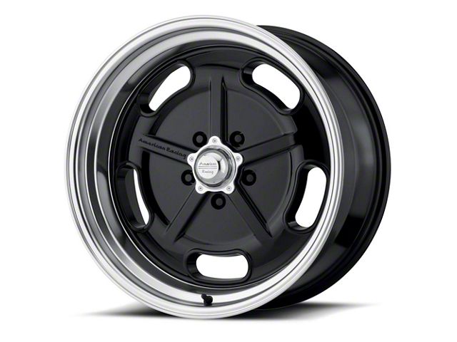 American Racing Salt Flat Gloss Black W/ Diamond Cut Lip Wheel,17X8