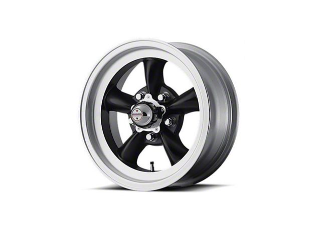 American Racing Torq-Thrust D Black W/ Machined Lip Wheel, 15X10