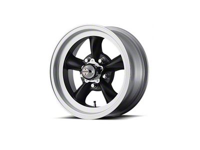American Racing Torq-Thrust D Black Wheel W/ Machine Lip, 15X8