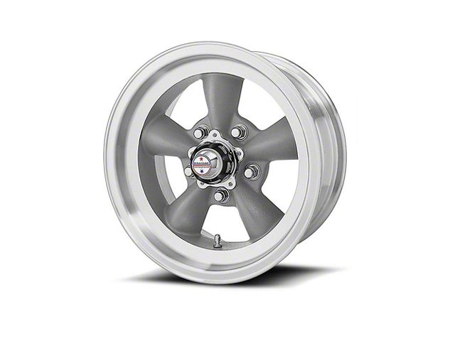 American Racing Torq-Thrust D Gray Wheel W/ Machine Lip, 15X4.5