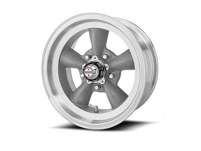 American Racing Torq-Thrust D Gray Wheel W/ Machine Lip, 15X6