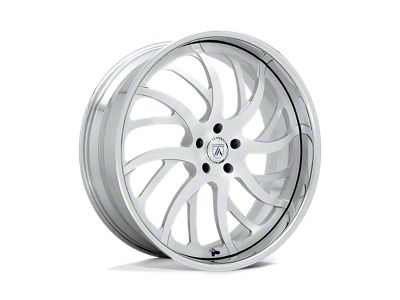 Asanti AF862 Brushed Wheel; Left Directional; Rear Only; 24x10; -20mm Offset (84-96 Corvette C4)