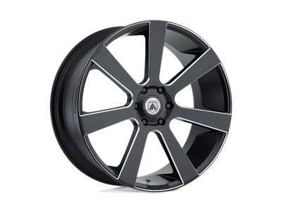 Asanti Apollo Satin Black Milled Wheel; Rear Only; 26x10; 15mm Offset (84-96 Corvette C4)