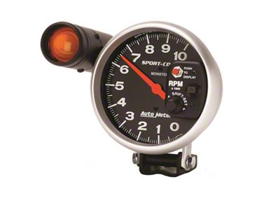 Auto Meter Sport-Comp Series 5-Inch Pedestal Tachometer with Shift Light; 0-10000 RPM (67-69 Camaro)