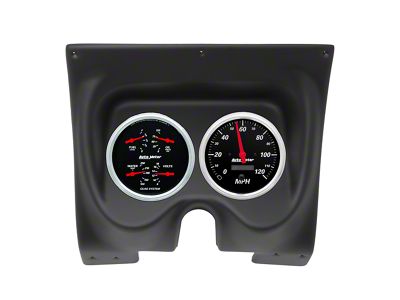 Auto Meter Designer Black Series 2-Gauge Direct-Fit Dash Kit (67-68 Camaro)