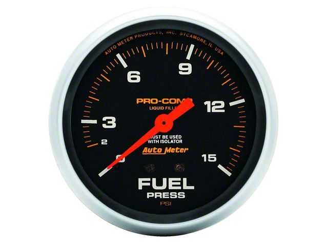 Autometer Pro Comp Auto Meter Ecklers Pro-Comp Series 2-5/8-Inch Fuel Pressure Gauge with ...