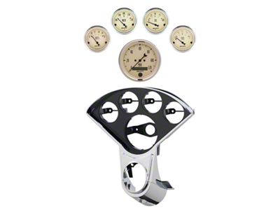 Auto Meter Antique Beige Series 5-Gauge Direct-Fit Dash Kit (55-59 Chevrolet Truck)
