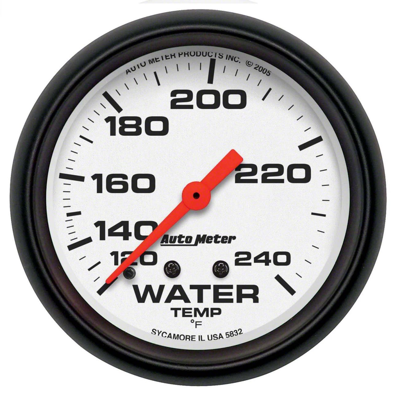 Auto Meter Phantom Electric Water Temp Gauge | 5737 Series With Sender & Adapters