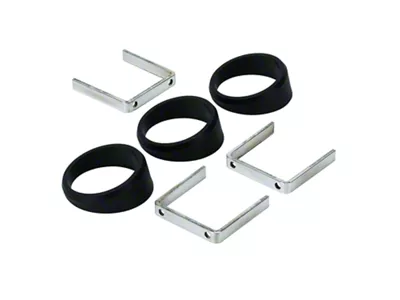 Auto Meter 3-Piece Angle Ring Gauge Mounts; Black; 2-1/16-Inch (Universal; Some Adaptation May Be Required)