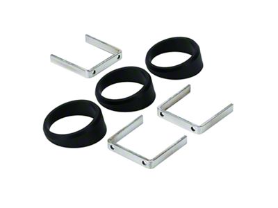 Auto Meter 3-Piece Angle Ring Gauge Mounts; Black; 2-1/16-Inch (Universal; Some Adaptation May Be Required)