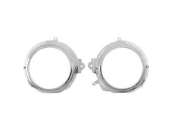 Auto Meter Billet 5-Inch 2-Gauge Direct-Fit Dash Insert; Street Rod Style Bezel (67-68 Firebird)