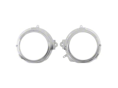 Auto Meter Billet 5-Inch 2-Gauge Direct-Fit Dash Insert; Street Rod Style Bezel (67-68 Firebird)