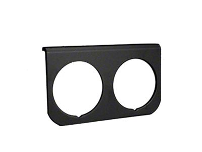 Auto Meter Dual Gauge Mounting Panel; Black; 2-1/16-Inch (Universal; Some Adaptation May Be Required)