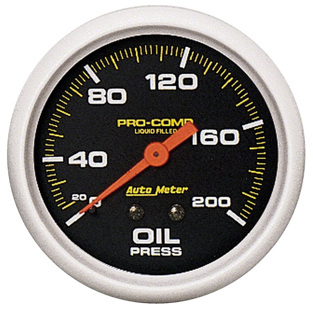 Auto Meter Ecklers Pro-Comp Series 2-5/8-Inch Oil Pressure Gauge; 0-200 ...