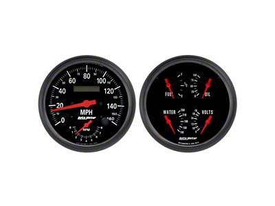 Auto Meter Z-Series 5-Inch Quad and Tachometer/Speedometer Gauge Kit (Universal; Some Adaptation May Be Required)