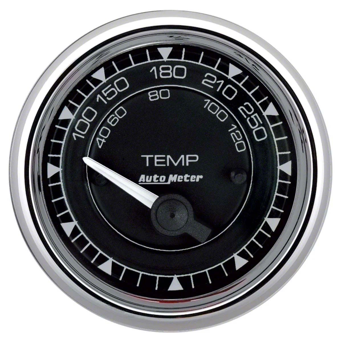 Auto Meter Ecklers Chrono Chrome Series 2-1/16-Inch Water Temperature ...