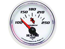 Auto Meter C2 Series 2-1/16-Inch Water Temperature Gauge; 100-250 Fahrenheit (Universal; Some Adaptation May Be Required)