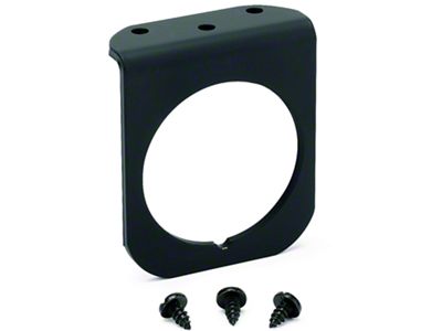 Auto Meter Single Gauge Mounting Panel; Black; 2-1/16-Inch (Universal; Some Adaptation May Be Required)