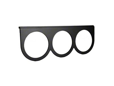 Auto Meter Triple Gauge Mounting Panel; Black; 2-5/8-Inch (Universal; Some Adaptation May Be Required)