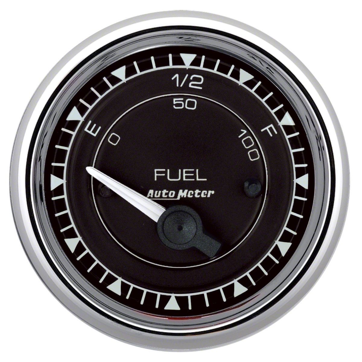 Auto Meter Ecklers Chrono Chrome Series 2-1/16-Inch Fuel Level Gauge; 0 ...